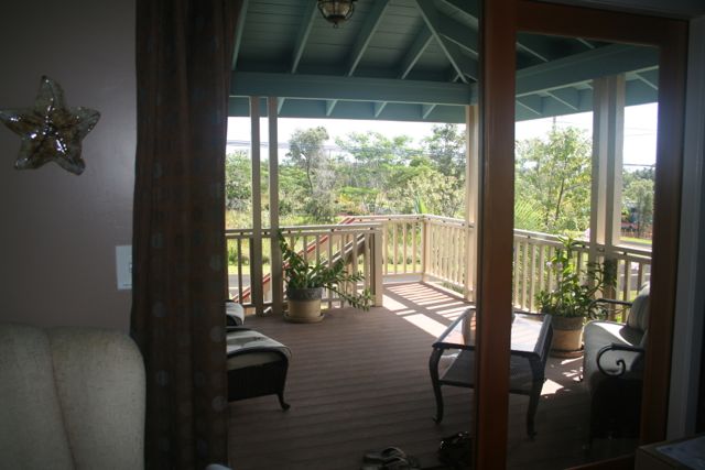 Looking onto the lanai