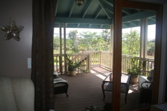 Looking onto the lanai